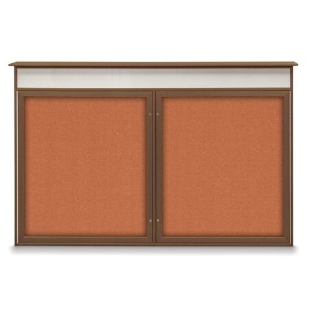 United Visual Products Open Faced Traditional Corkboard, 96x48" UV647A-GOLD-FORBO